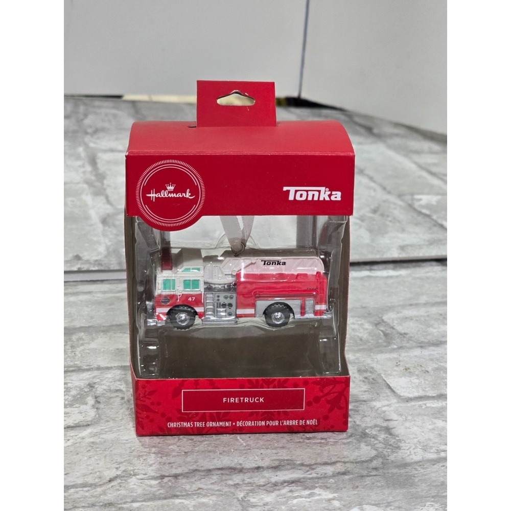 Hallmark Tonka Fire Truck Christmas Ornament 2HCM4449 New In Box 2018 Hasbro